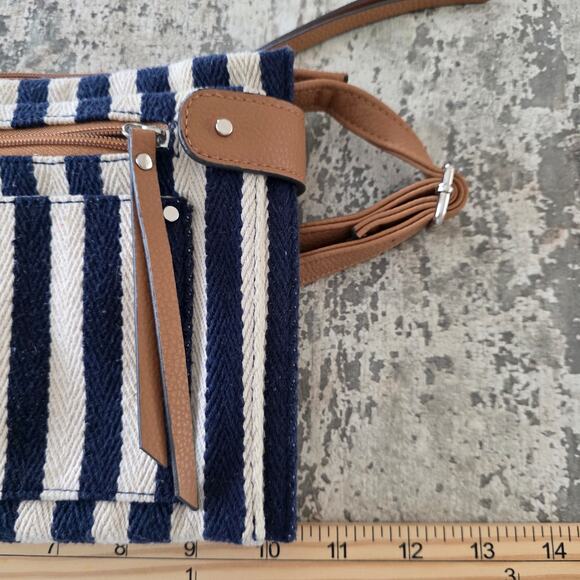 Rosetti Zuma Lizzie Shai Mini Crossbody Navy & White Canvas - Picture 11 of 13